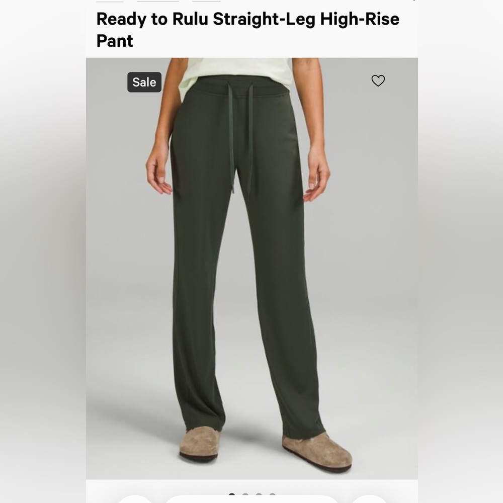 Lululemon Athletica Ready to Rulu high rise Pants in dark forest green
